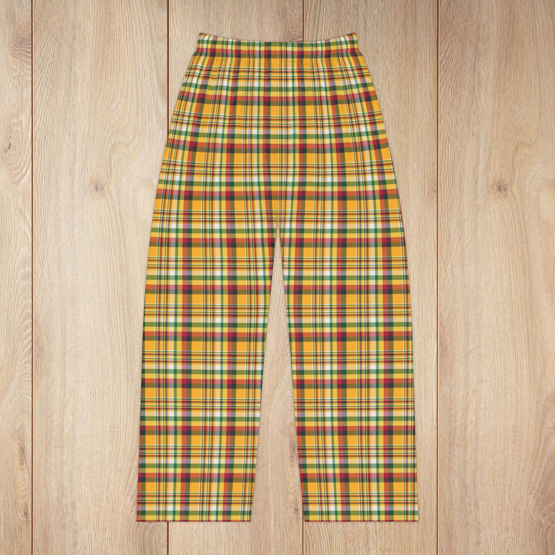 Women’s Christmas Green & Gold Green Bay WI Plaid Pajama Pants