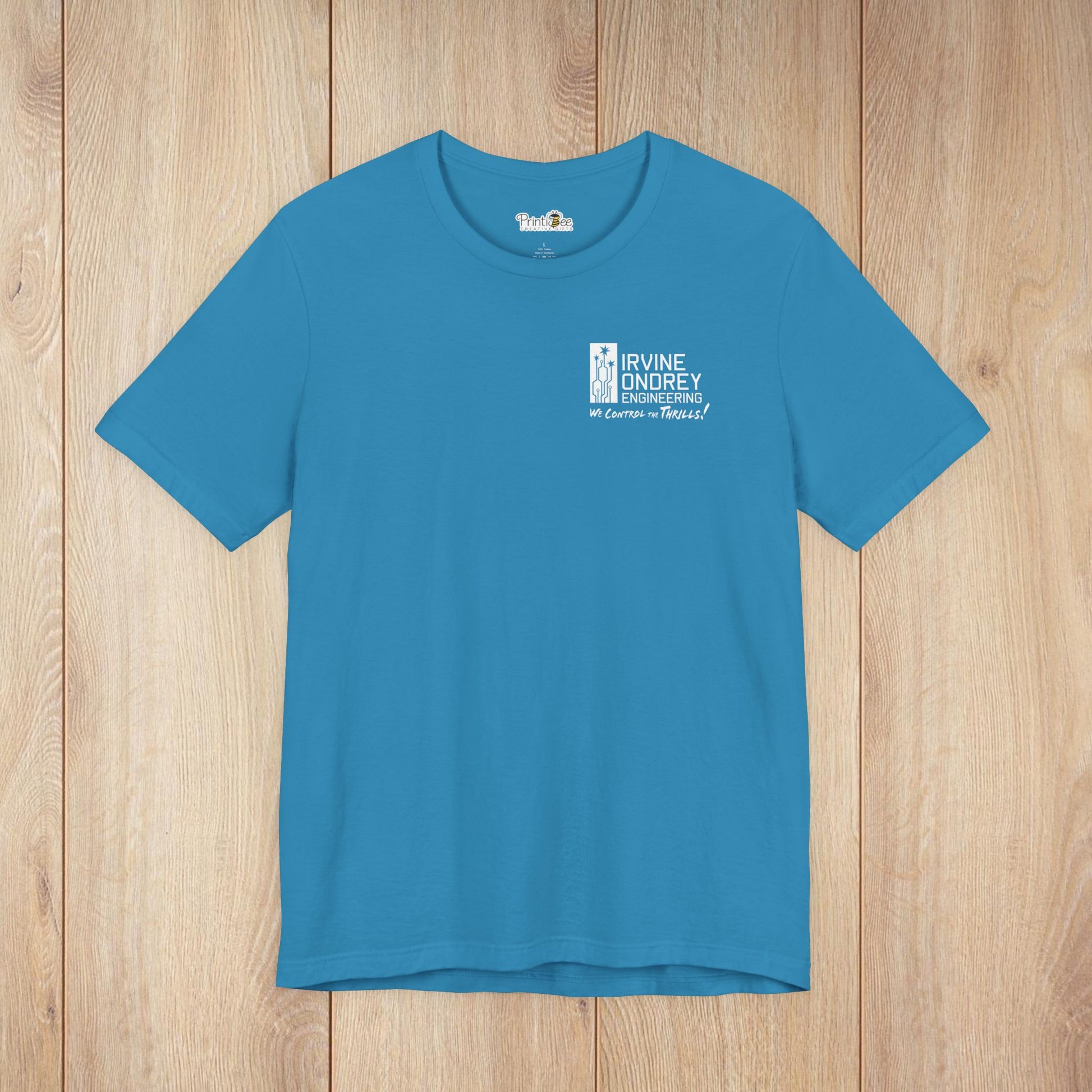 I Just Wanna Play Pickleball & Ride Roller Coasters Tee (BACK graphic) • Irvine Ondrey Engineering