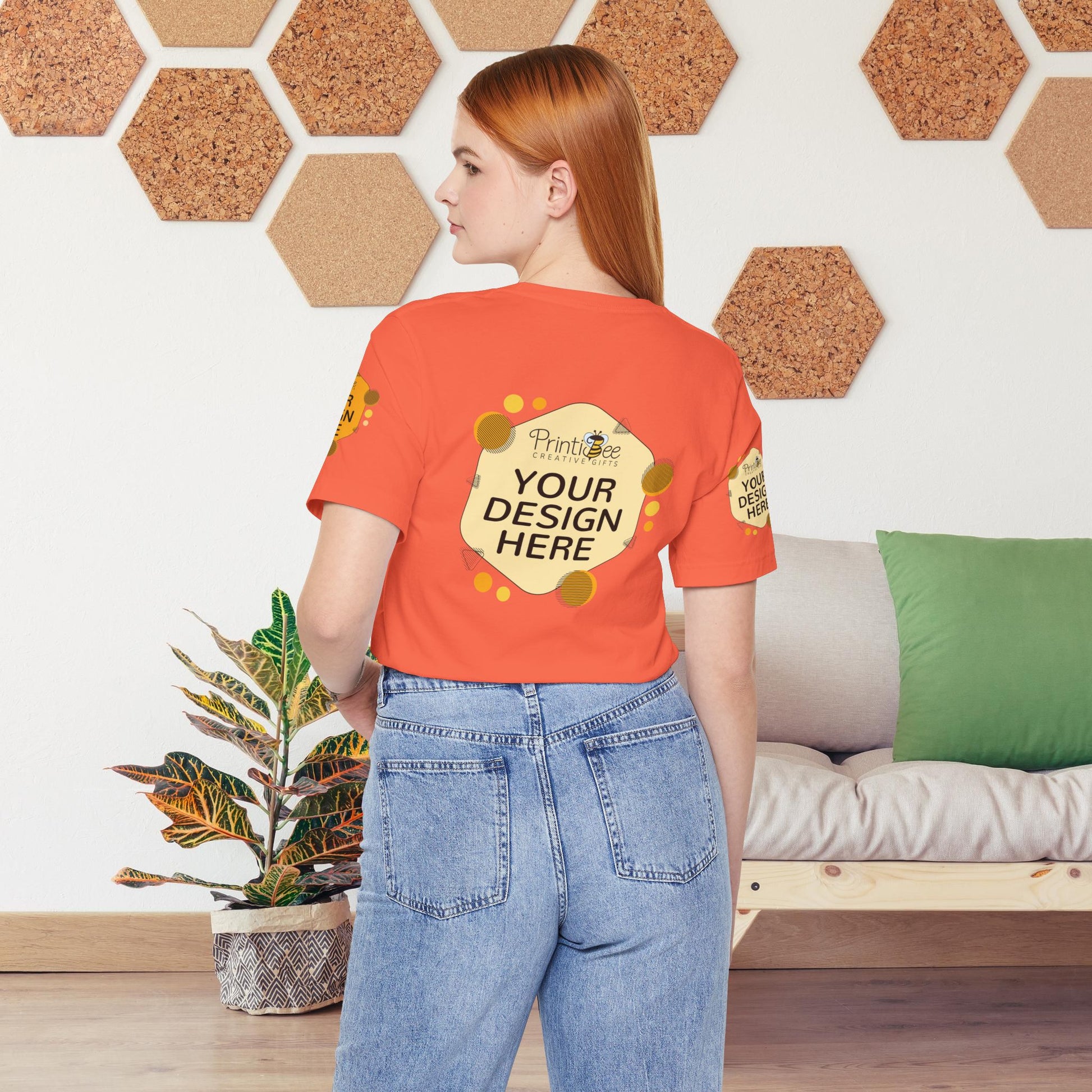 Custom Orange, Yellow & Peach Tees for BELLA+CANVAS® 3001