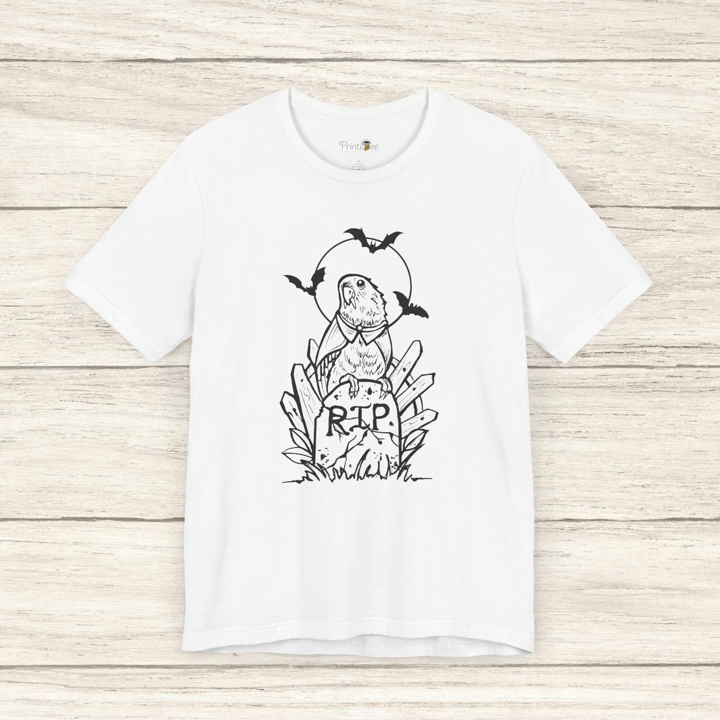 Vampire Lovebird, Line Art Tee