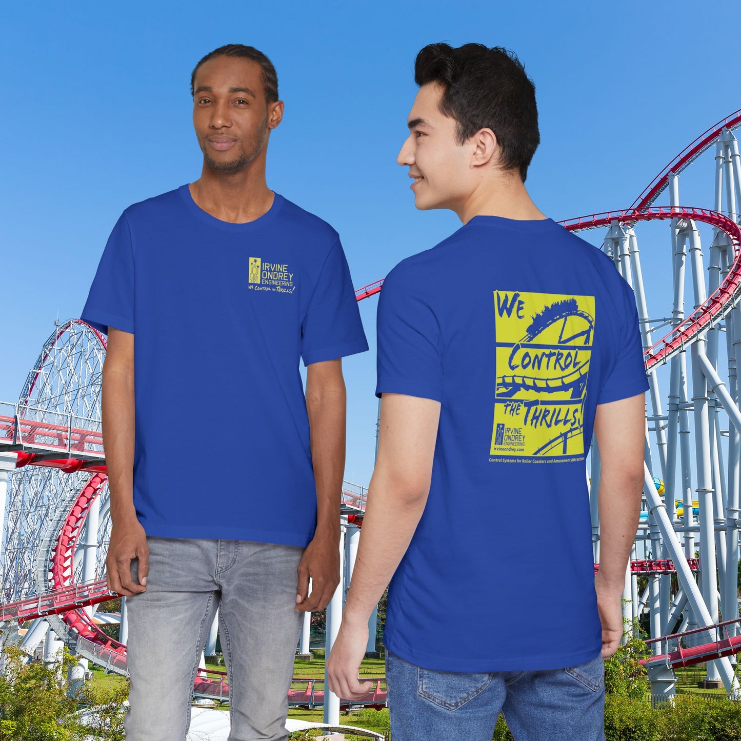 True Royal OG Steelie Tee (BACK graphic) • Irvine Ondrey Engineering