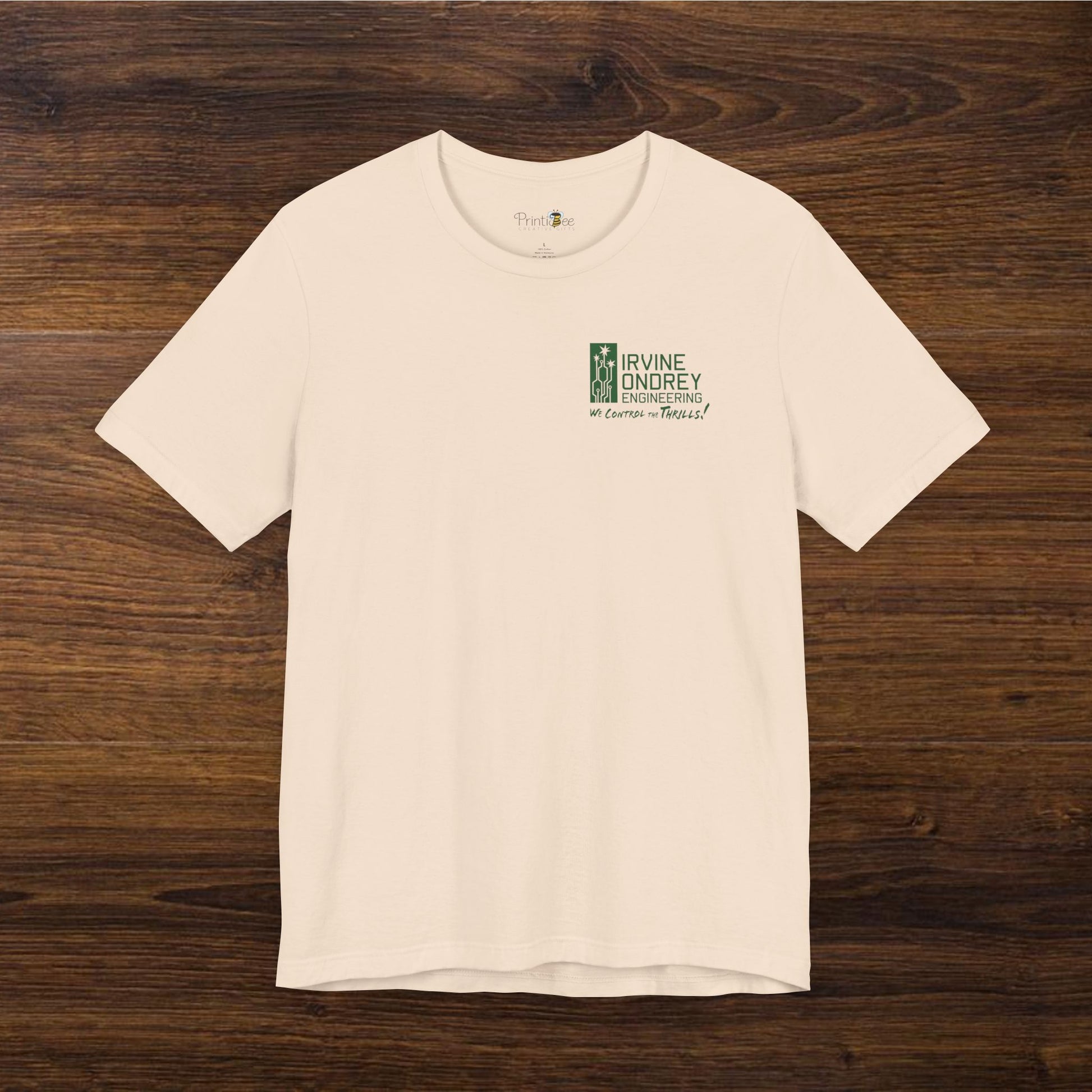 I Just Wanna Watch Basketball & Ride Roller Coasters Tee (BACK graphic) • Irvine Ondrey Engineering