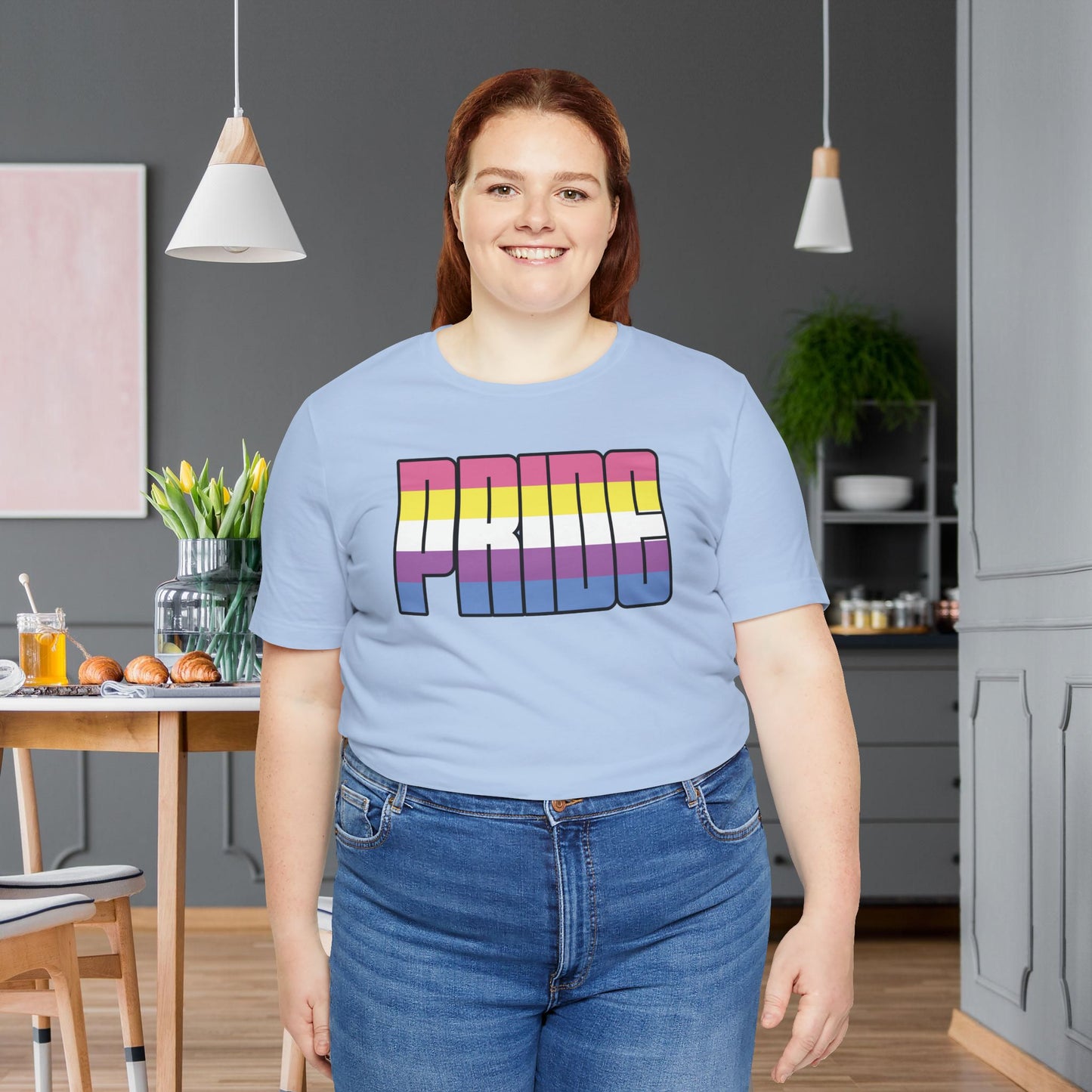 Baby Blue Bigender Pride Tee