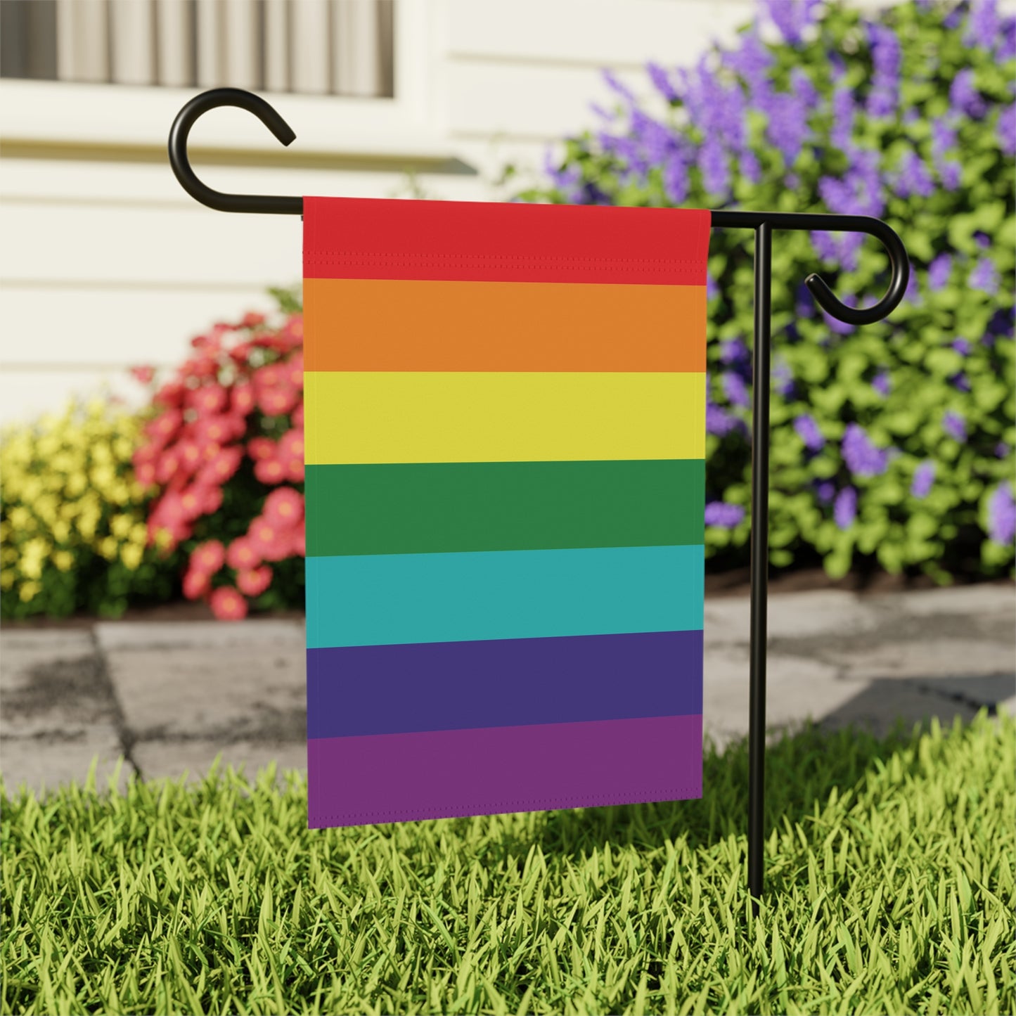 12'' × 18'' Rainbow Pride 7-Stripe Garden Flag Banner