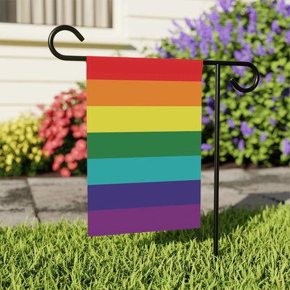 12'' × 18'' Rainbow Pride 7-Stripe Garden Flag Banner