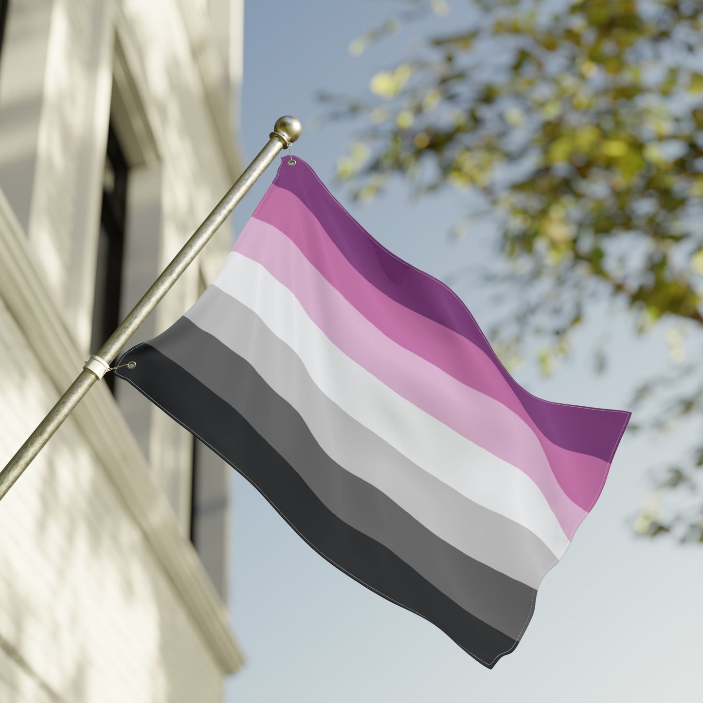 36" x 24" Double-Sided With Grommets Straight Queer Heteroqueer Pride Flags