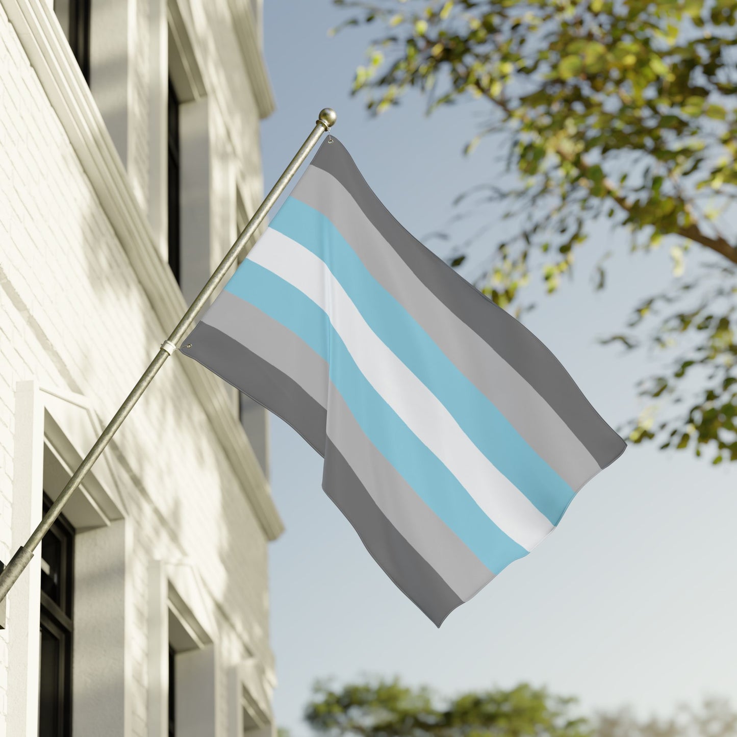 36'' × 60'' Demiboy Double-Sided Pride Flag with Grommets