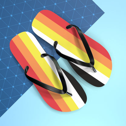 Lithromantic Pride Flip Flops