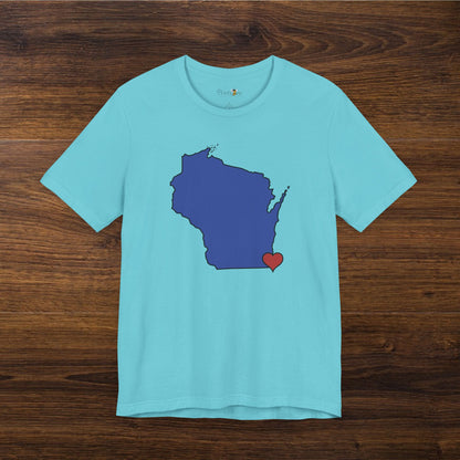 Turquoise I Love Southeastern Wisconsin!