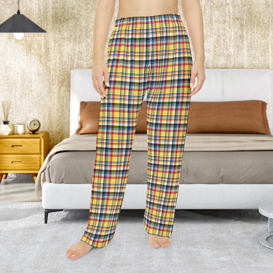 Women’s Yellow, Red & Teal Gurnee IL Pajama Pants
