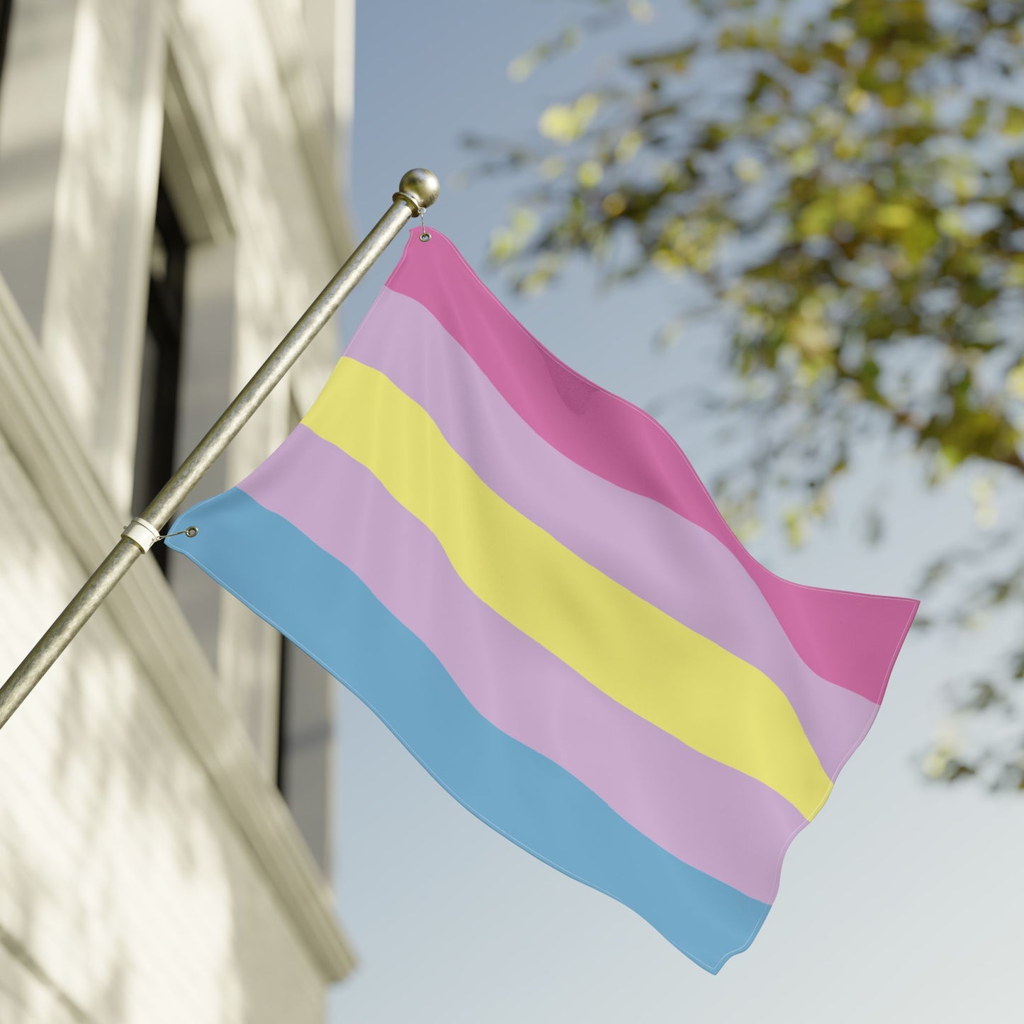 24'' × 36'' Aporagender Double-Sided Pride Flag with Grommets