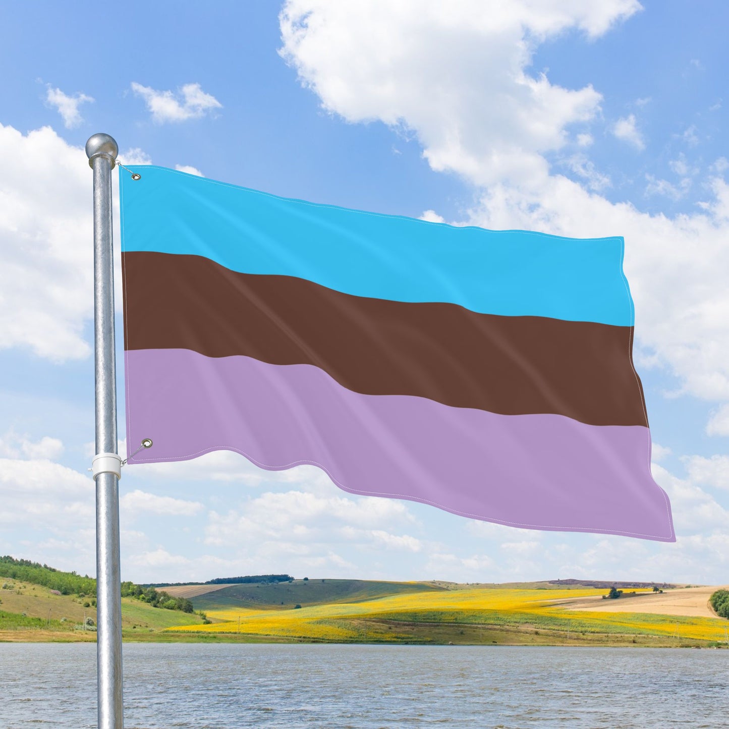 Androsexual Double-Sided Pride Flag with Grommets