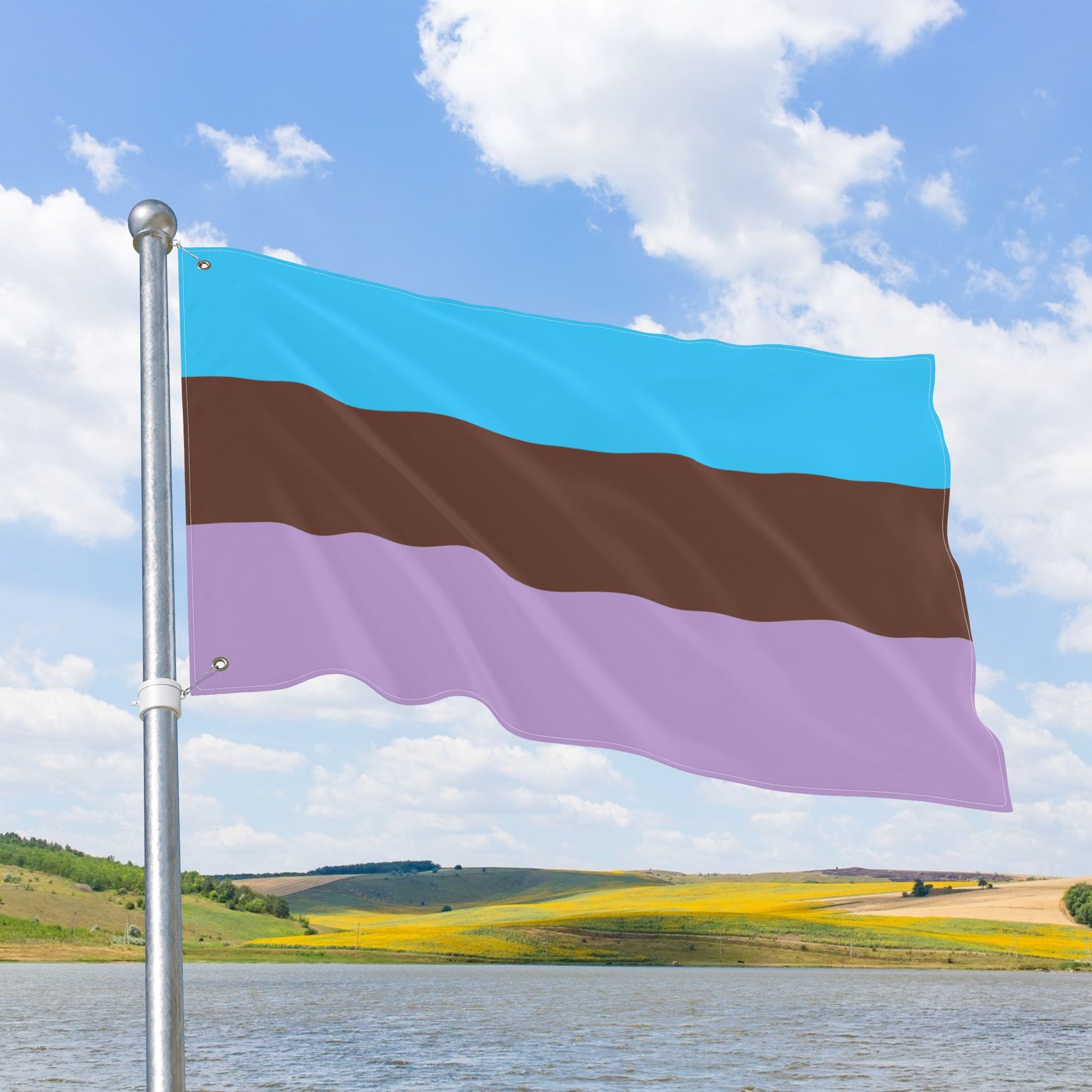 Androsexual Double-Sided Pride Flag with Grommets