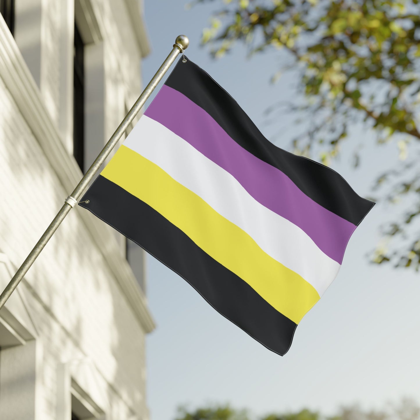 30'' × 40'' Anonbinary Pride Flag with Grommets