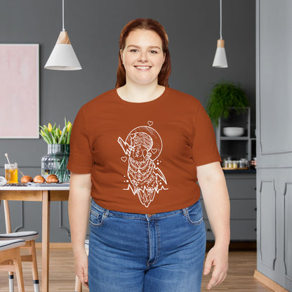 Bride of Frankenstein Lovebird, Line Art Tee