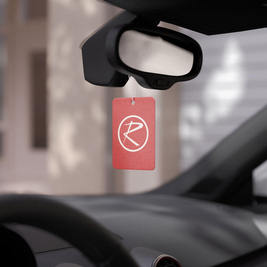 Rambler White Logo Red Air Freshener