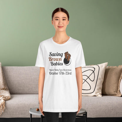 Quietly United in Loss Together Non-Profit / Saving Brown Babies Charity Tee, Pregnancy & Infant Loss Awareness