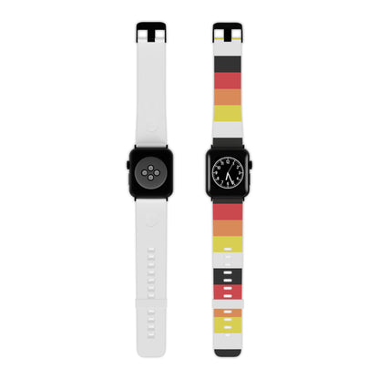 8'' × 0.75'' 42 - 44 mm Black Lithromantic Pride Apple Watch Sport Band