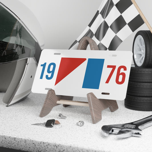 AMC Logo Blue & Red Year White Custom Plates