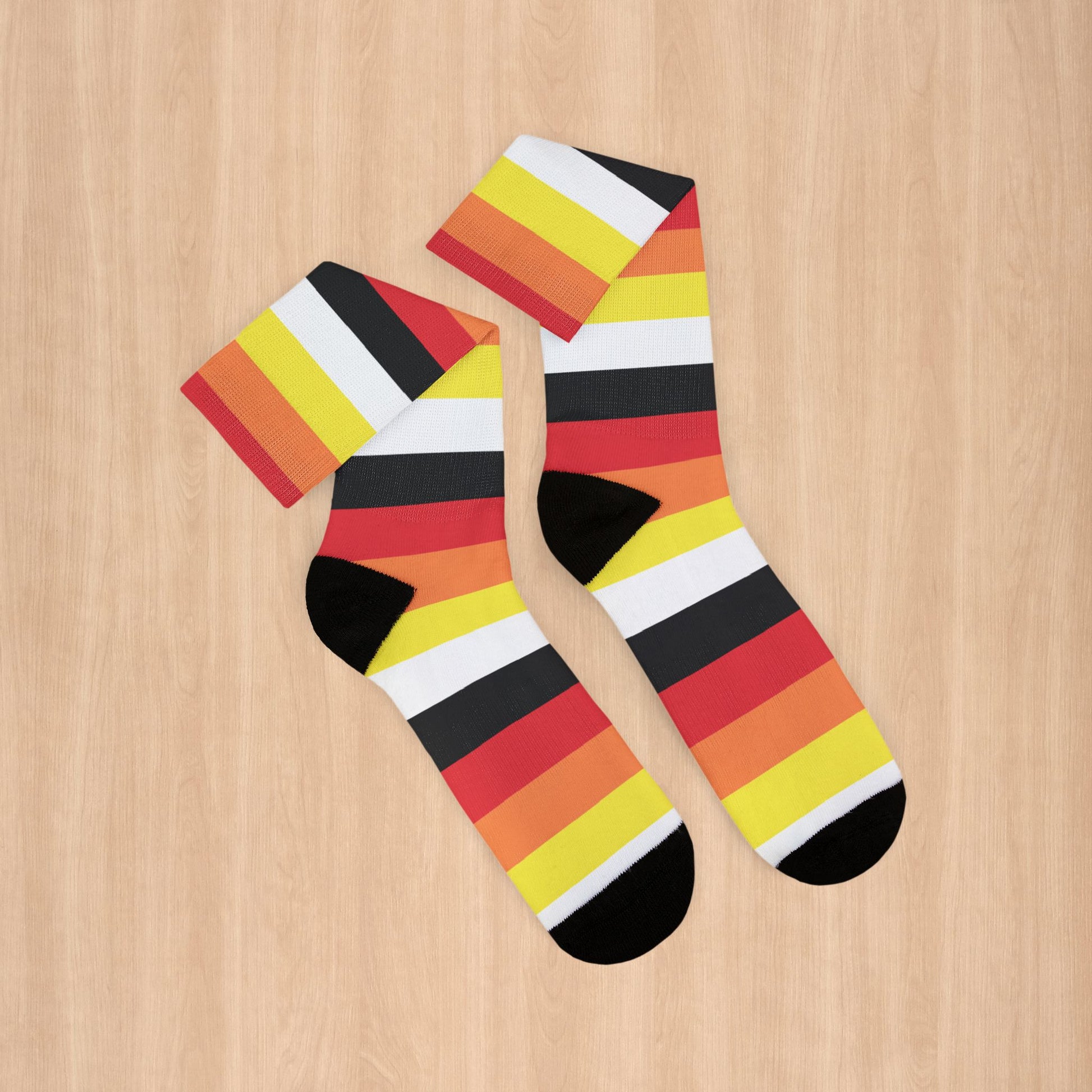 Lithromantic Pride Socks