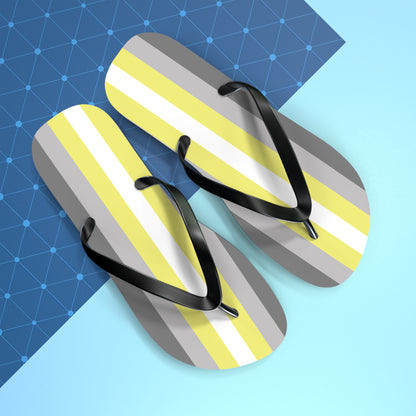 Demigender Pride Flip Flops