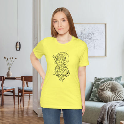 Bride of Frankenstein Lovebird, Line Art Tee