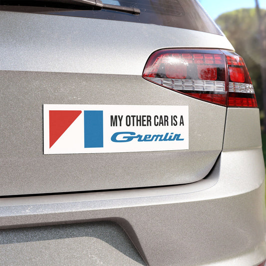 My Other Car is a Gremlin, AMC Blue Logos Custom Car Magnet