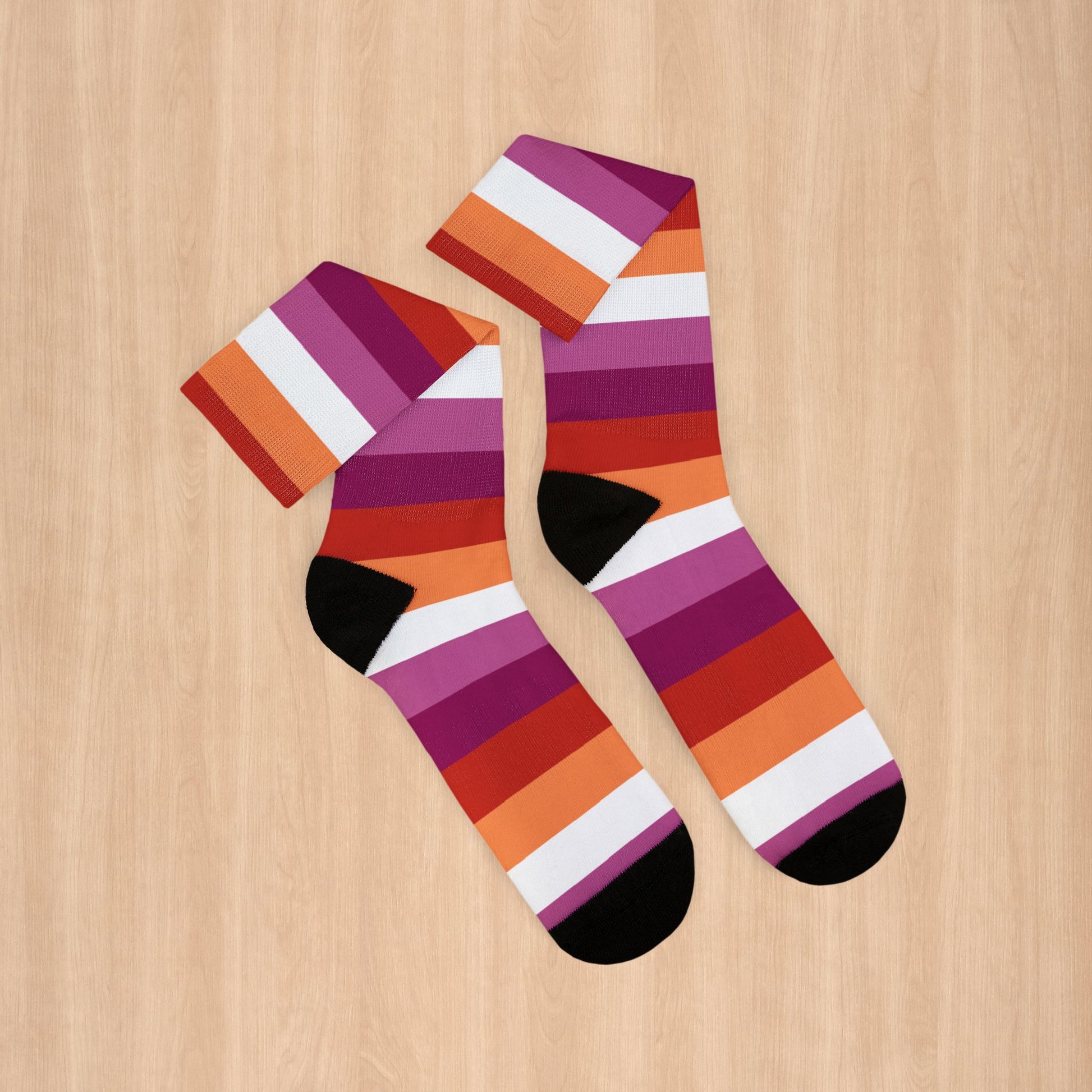 Lesbian Pride Socks