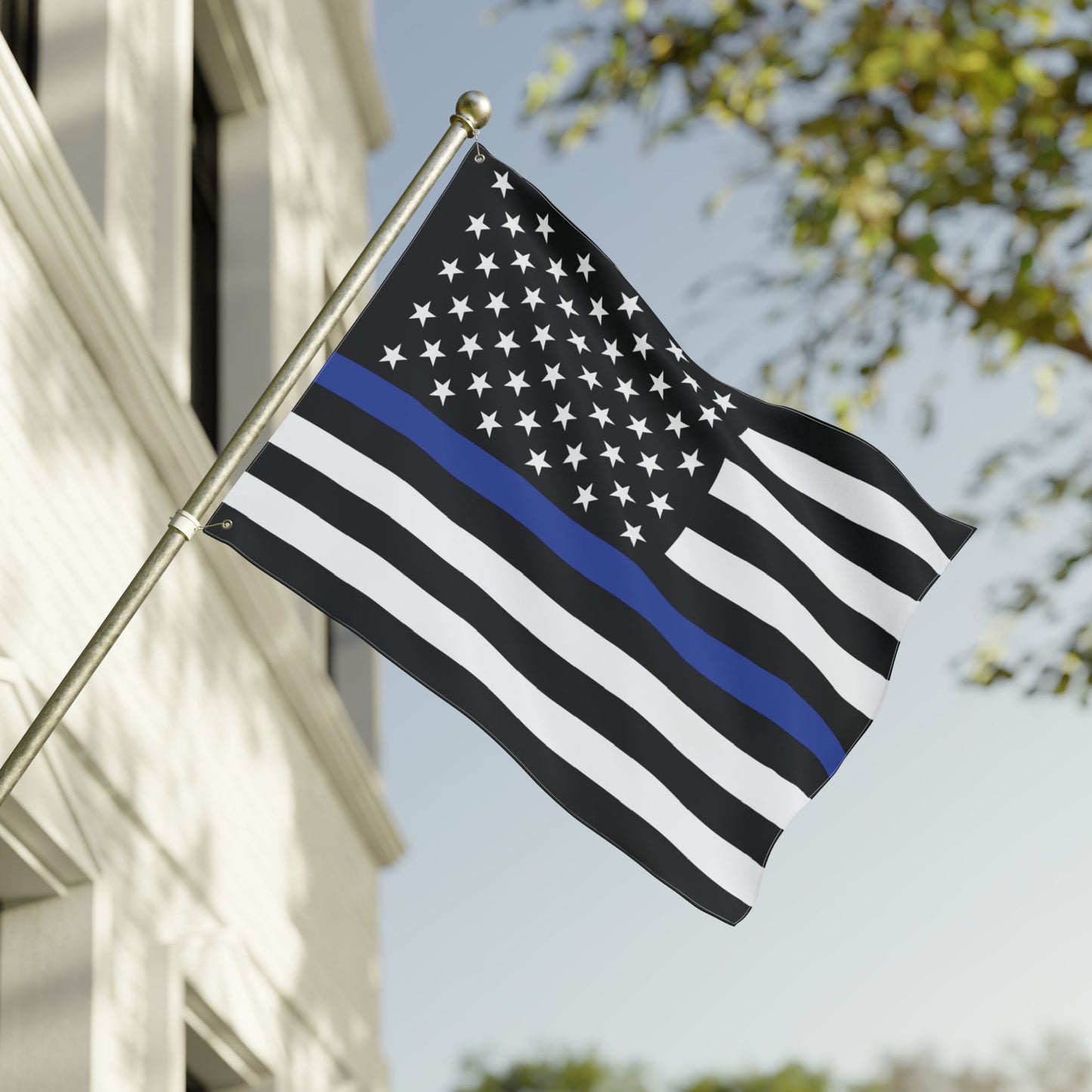 30'' × 40'' USA Thin Blue Line American Flag with Grommets