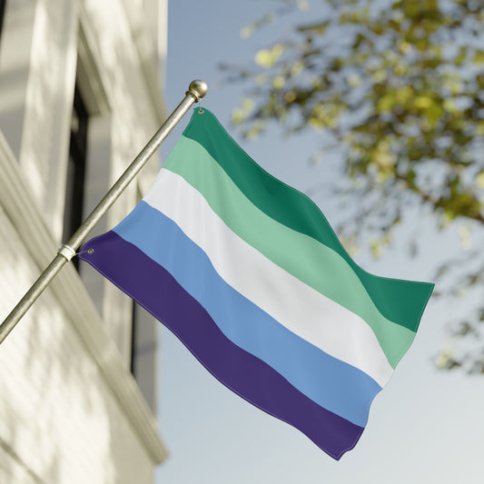 24'' × 36'' Gay Men 5-Stripe Pride Flag with Grommets