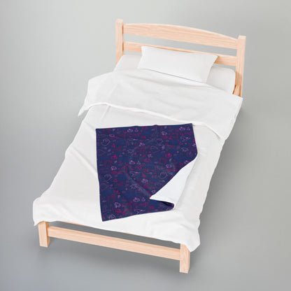 Bisexual Pride Halloween Velveteen Plush Blanket