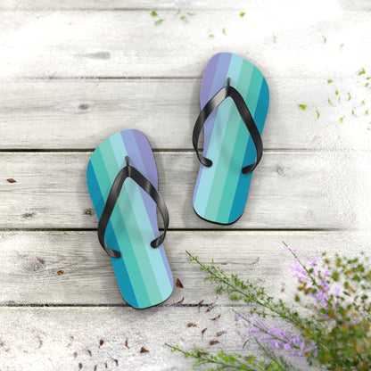 S Black sole Neptunic Pride Flip Flops