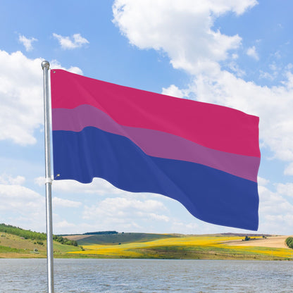 Bisexual Pride Flag with Grommets