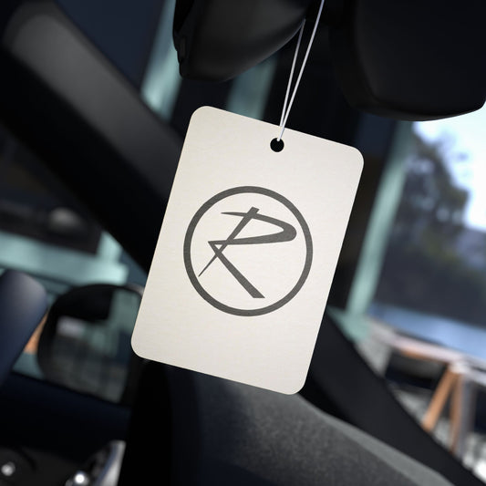 Rambler Black Logo White Air Freshener