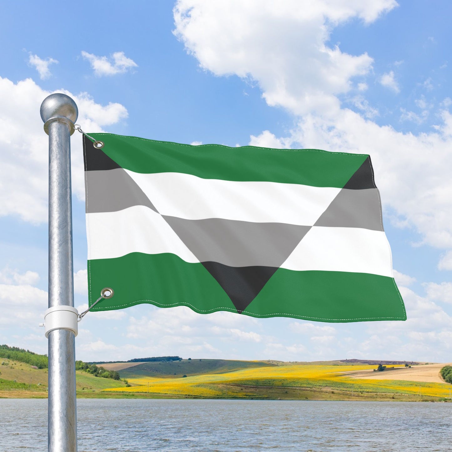 Aegoromantic Pride Flag with Grommets
