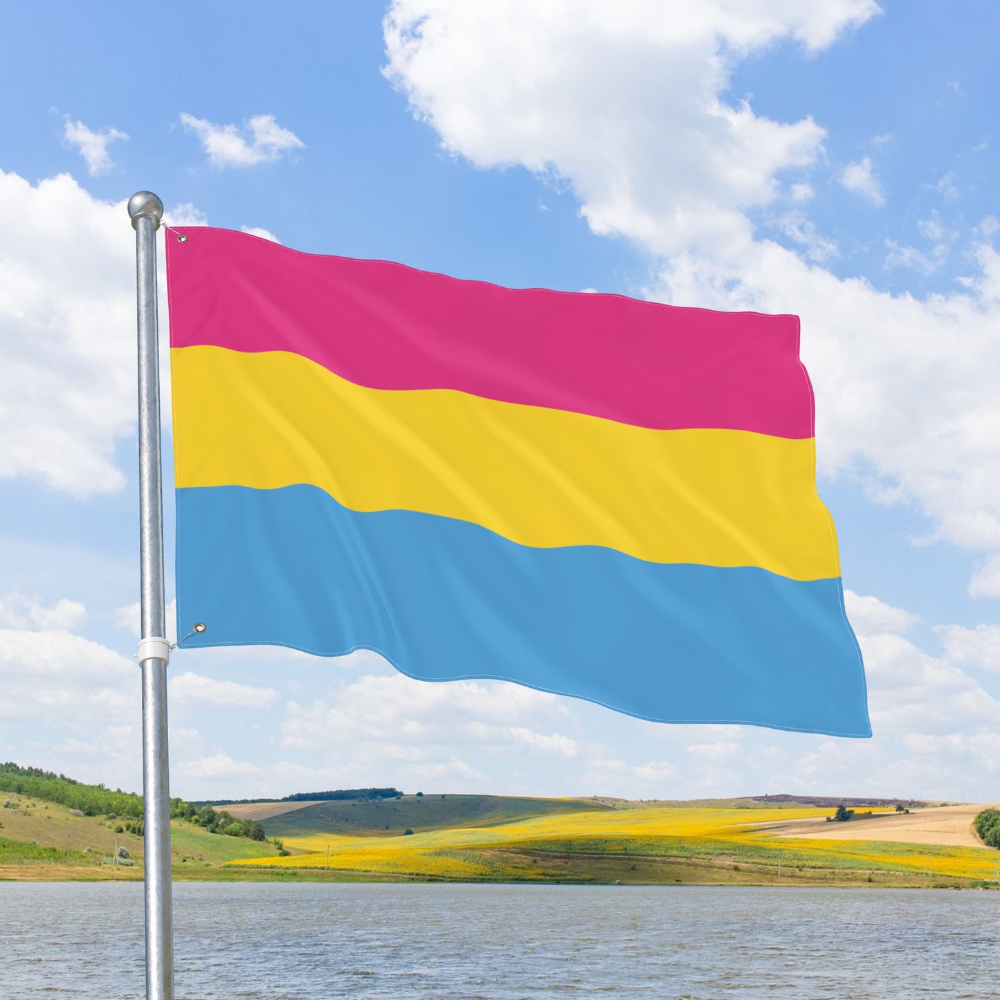 Pansexual Pride Flag with Grommets