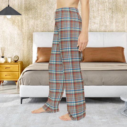 Brown, Red & Blue Aurora OH Plaid Pajama Pants