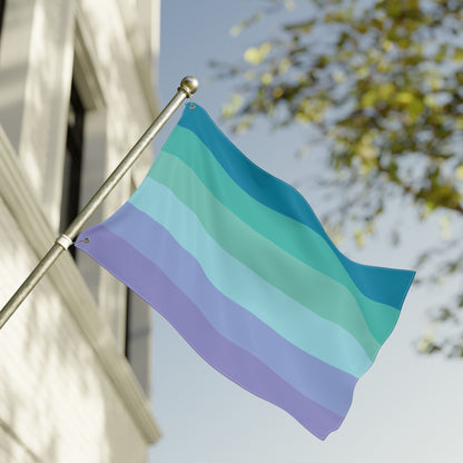 24'' × 36'' Neptunic Double-Sided Pride Flag with Grommets