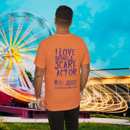 I Love Being a Scare Actor Personalized Tee • Irvine Ondrey Engineering