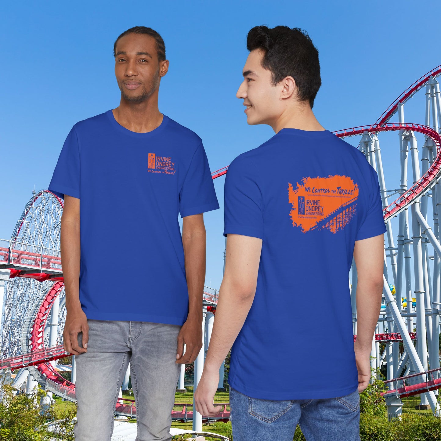 True Royal OG Woodie Tee (BACK graphic) • Irvine Ondrey Engineering