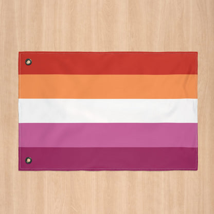 Lesbian Pride Flag with Grommets