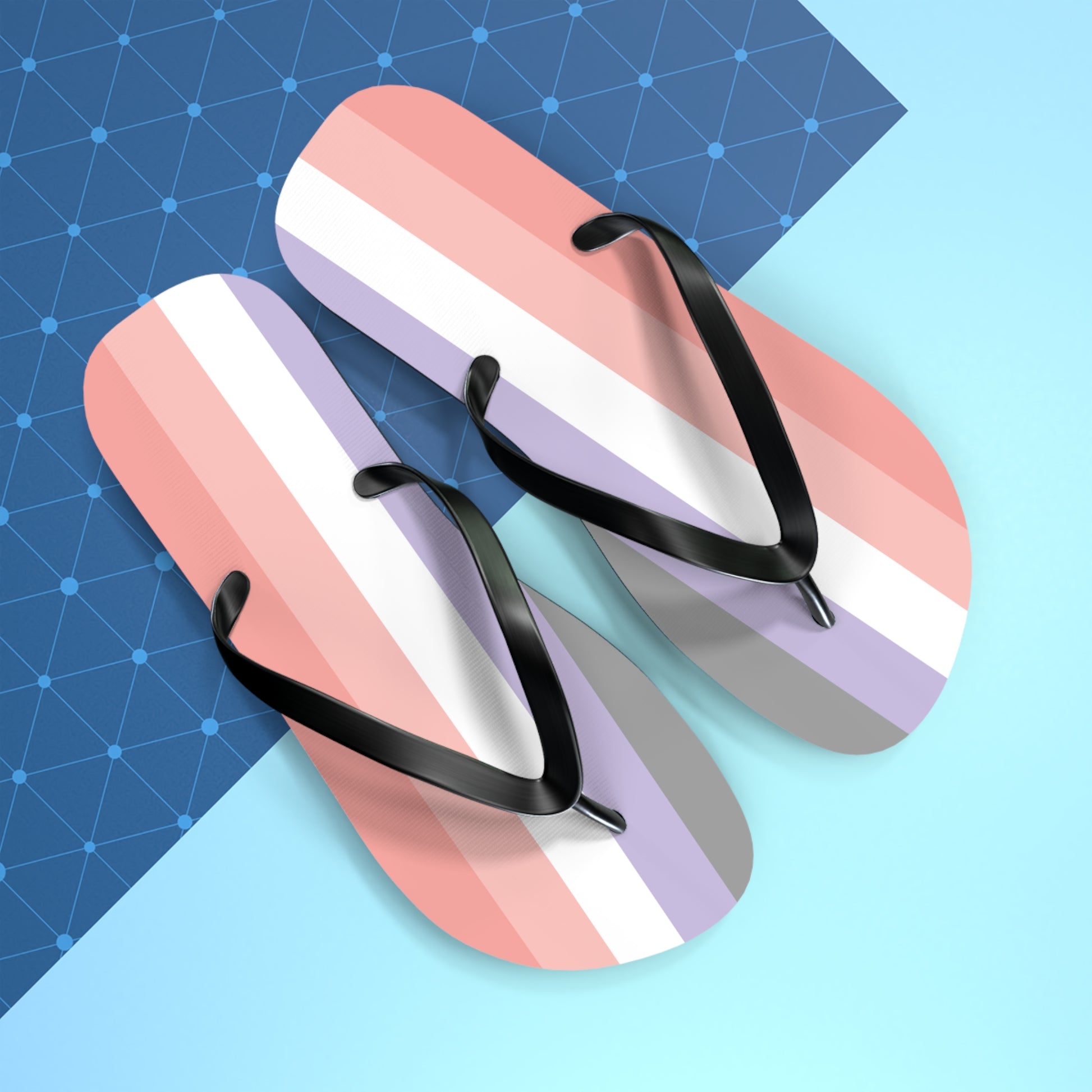 Cupioromantic Pride Flip Flops