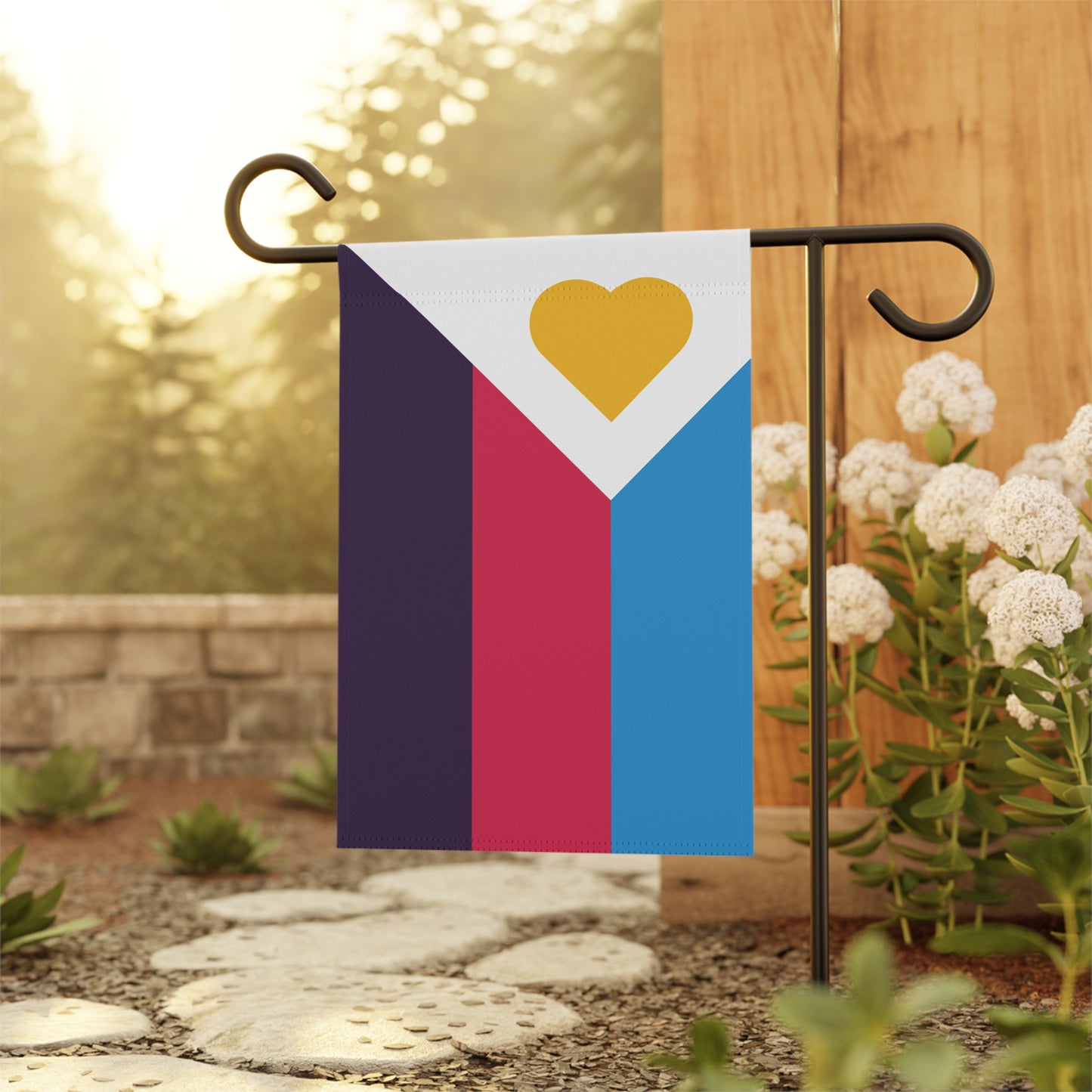 Polyamory Pride Garden Flag Banner