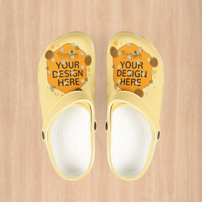 White Custom Pride Clogs