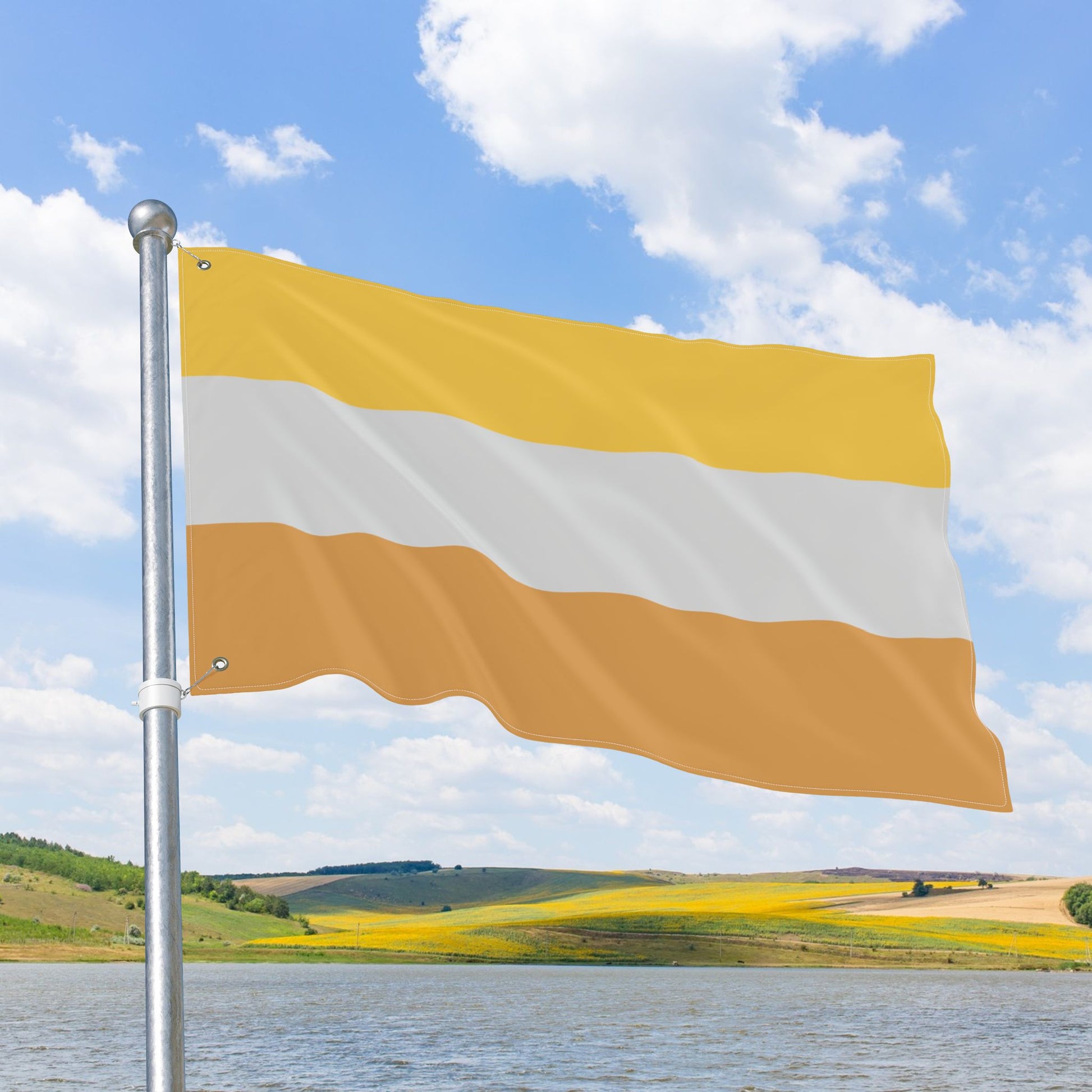Disability Pride Gold Flag with Grommets