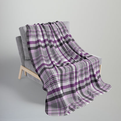 Demisexual Pride Plaid Fleece Sherpa Blanket