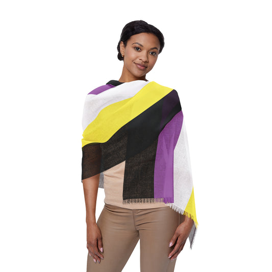 27" × 71'' Anonbinary Pride Lightweight Scarf