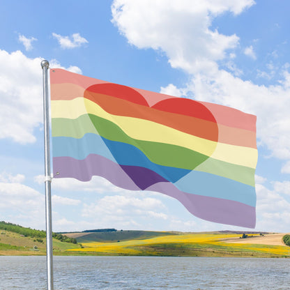 Homoromantic Pride Flag with Grommets