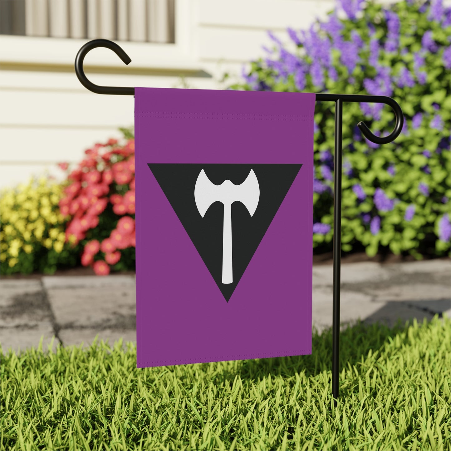 12'' × 18'' Labrys Lesbian Pride Garden Banner