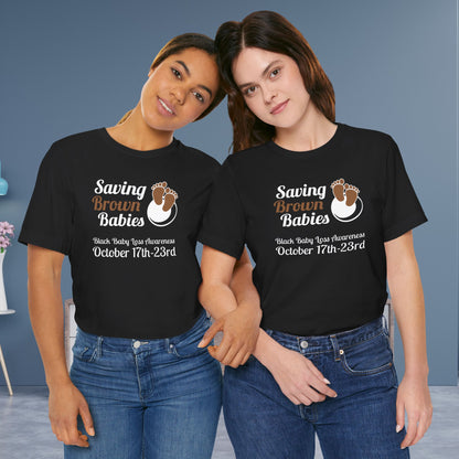 Quietly United in Loss Together Non-Profit, Saving Brown Babies Charity Tee, Pregnancy & Infant Loss Awareness